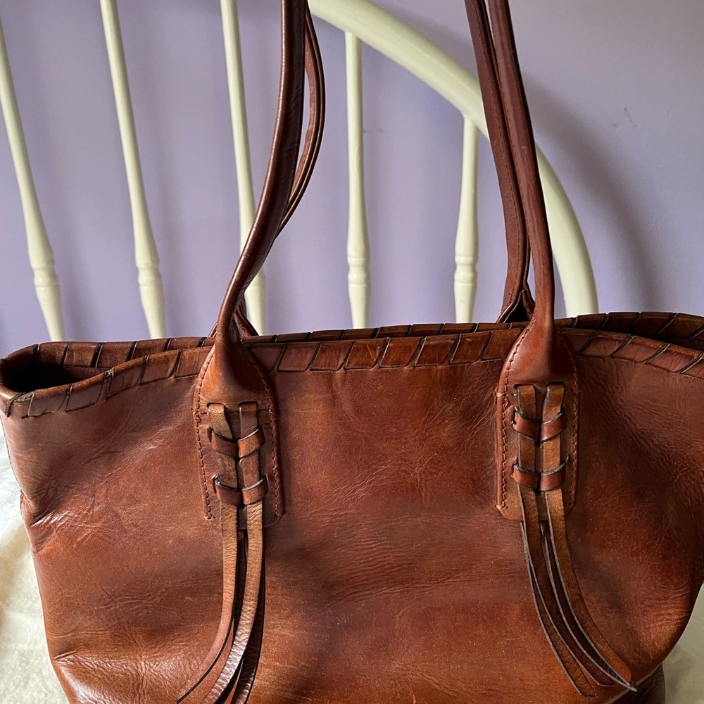 Frye Brown Leather Tote Bag